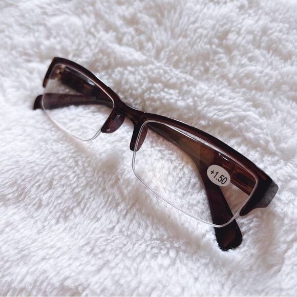 Sam Tortoise Brown Rectangular Reading Glasses - Picture 2 of 15